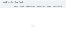 Tablet Screenshot of lookingforcarpark.com